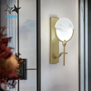 

New Chinese-Style LED Wall Lamp Room Bedroom Simple Aisle Restaurant Bar Counter Bathroom Decorative Lighting Lamp