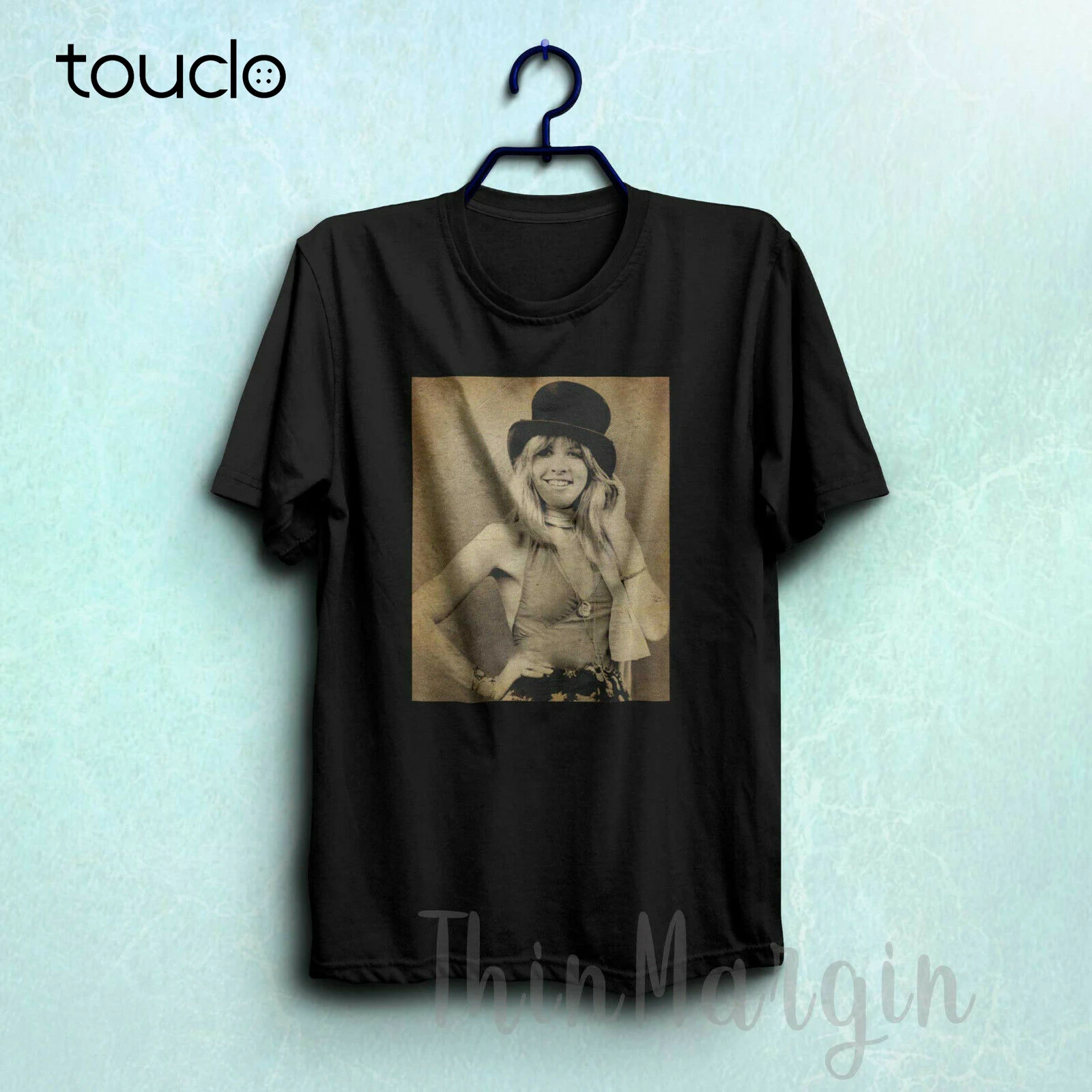 Camicia Di Imitazione Nicks Old Retro Vintage Photography Fleetwood Mac Concert Tee 401