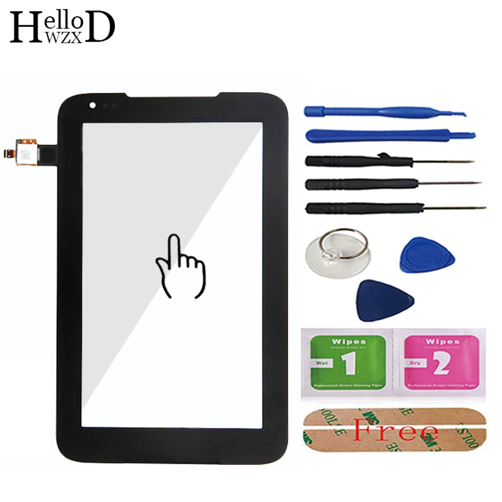 7.0'' Tablet Touch Glass For Lenovo A1000L Screen Digitizer Panel Front Sensor Adhesive Tools | Мобильные телефоны и