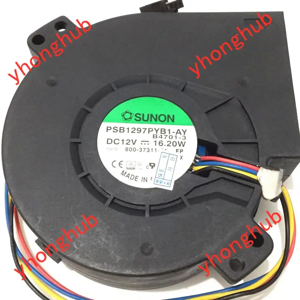 SUNON PSB1297PYB1-AY B4701-3 Сервер охлаждающий вентилятор AC/DC 12V 16,2 W 97x97x33 мм 4-провод