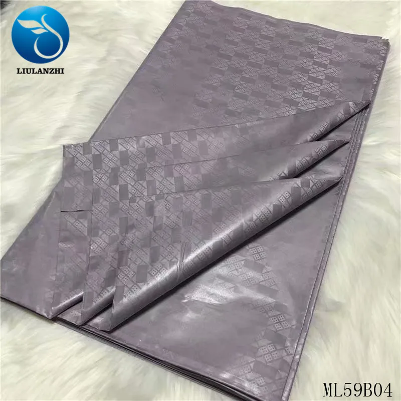 LIULANZHI хлопчатобумажная ткань для мужской одежды африканская 5 ярдов батик Базен Riche для шитья Tissu парча Базен ткань ML59B04