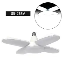 80 Вт 8000лм светодиодный потолочный светильник деформируемый E27/E26 супер яркий Складной вентилятор четыре листа лампа Рабочий свет домашний сад инструмент
