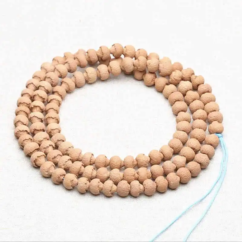 Natural Lotus Bodhi Necklace 108+6 Buddhist Padma Prayer Beads Mala BRO801
