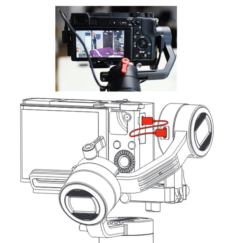 Cavo Di Ricarica Micro Usb A Type-C / Micro Usb Per Zhiyun Crane M2 E Sony A6500 A6600 Zv-E10 A7S Iii A7C Nikon Z6 Z7
