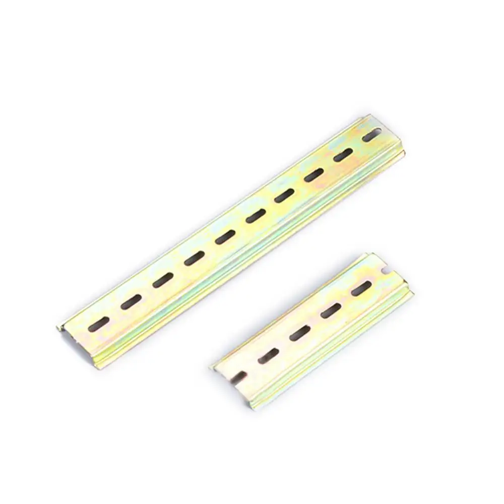 Din Rail Terminal Block Universal Thickness Din Rail Guide Slotted 4/8/10/15/20/25/30cm for C45 Circuit Breaker AC Contactor