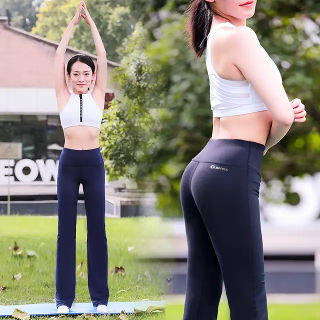 straight cut yoga pants