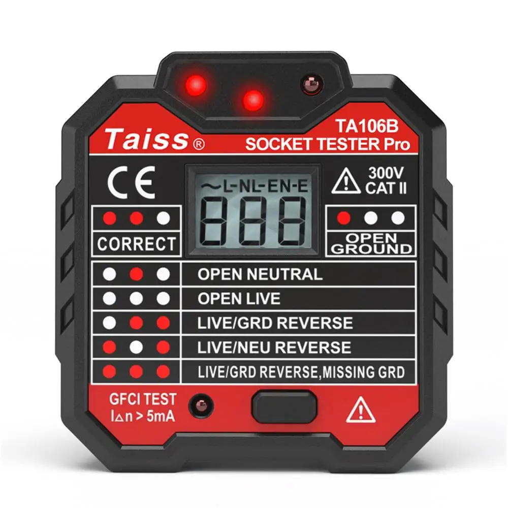 Электрический розетка тестер и бесконтактный Тестер Напряжения TA100+ TA106B