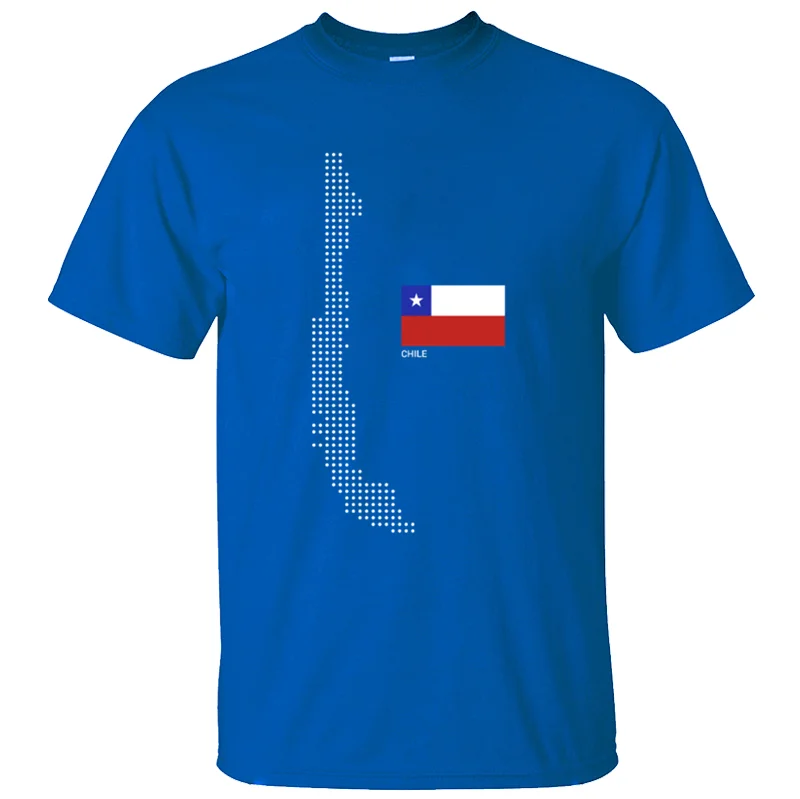 Забавная одежда, воздухопроницаемая футболка Chile F, повседневная мужская футболка размера плюс, 3xl, 4xl, 5xl, футболки против морщин, хлопок