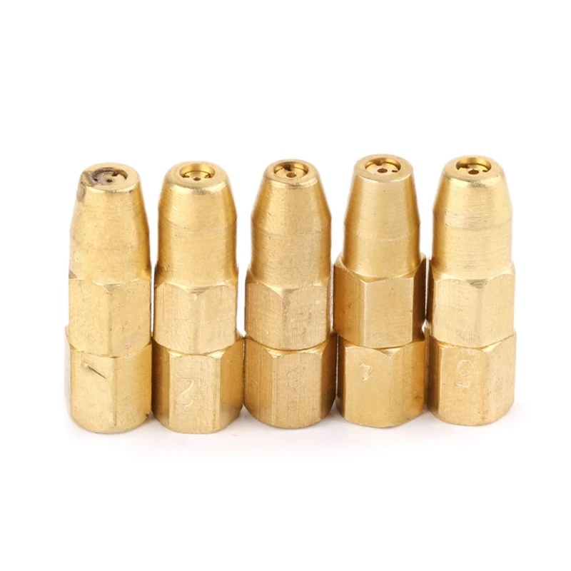 5pcs/set Propane Gas Welding Nozzle Tips H01-2 Holder Accessories 1# 2# 3# 4# 5# | Инструменты