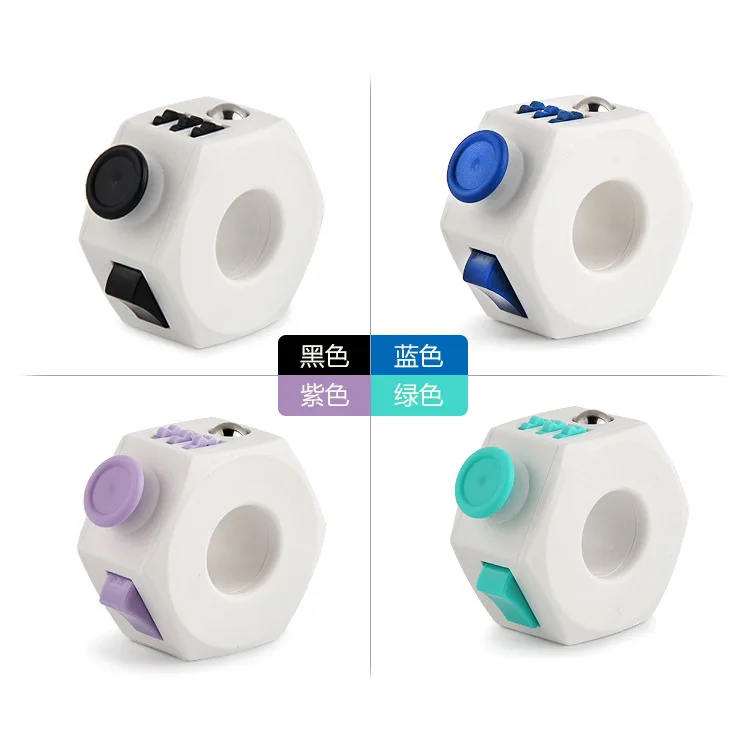 New Style Pressure Reduction Toy Upgrade Relaxation Magic Ring Dice Sieve Rubik's Cube Anti-Anxiety Irritability White Collar De
