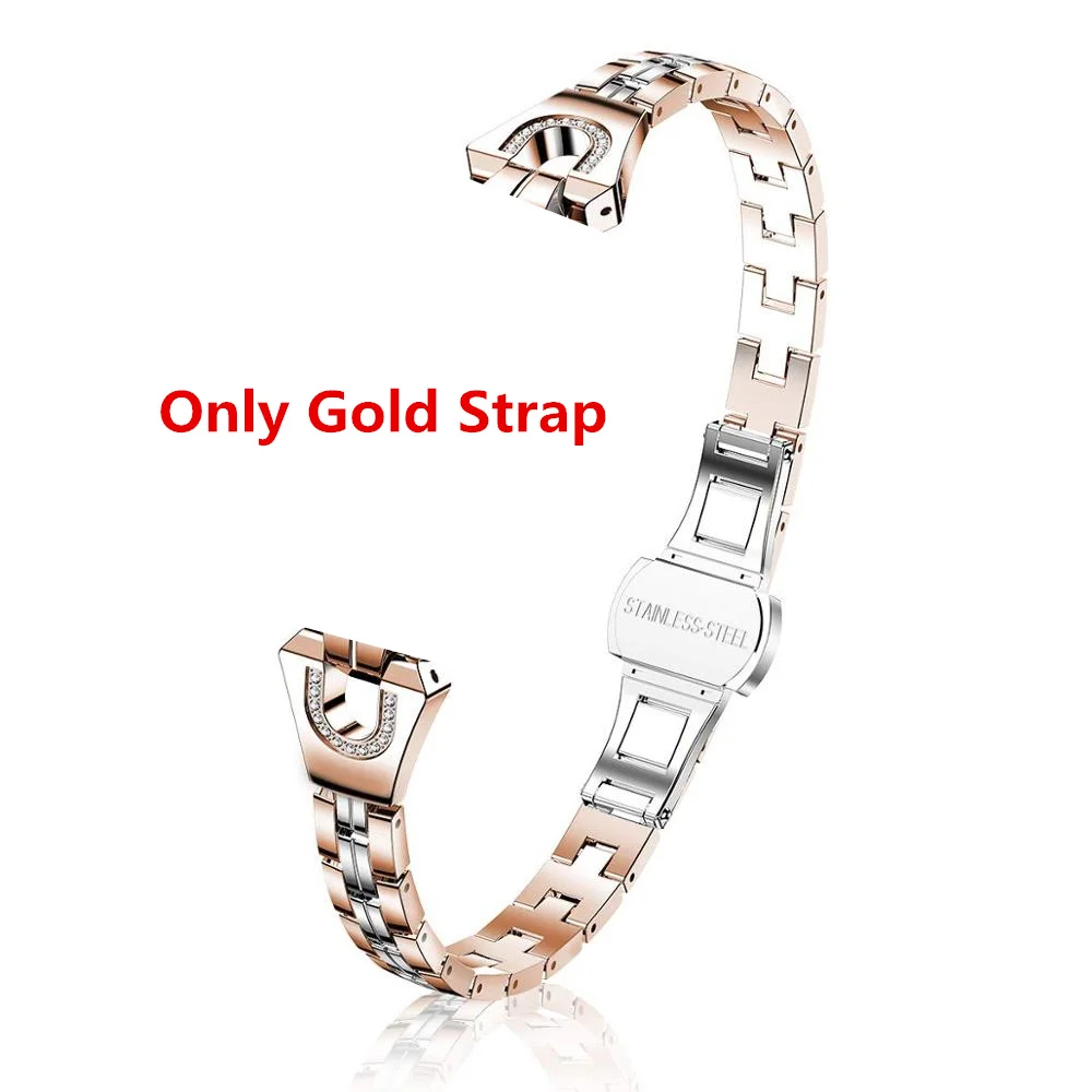 Only gold strap H8 смарт-браслет для женщин фитнес-трекер для леди монитор сердечного ритма кровяное давление шаг умный Браслет IP67 Waerproof браслет для девочек - Цвет: Only gold strap