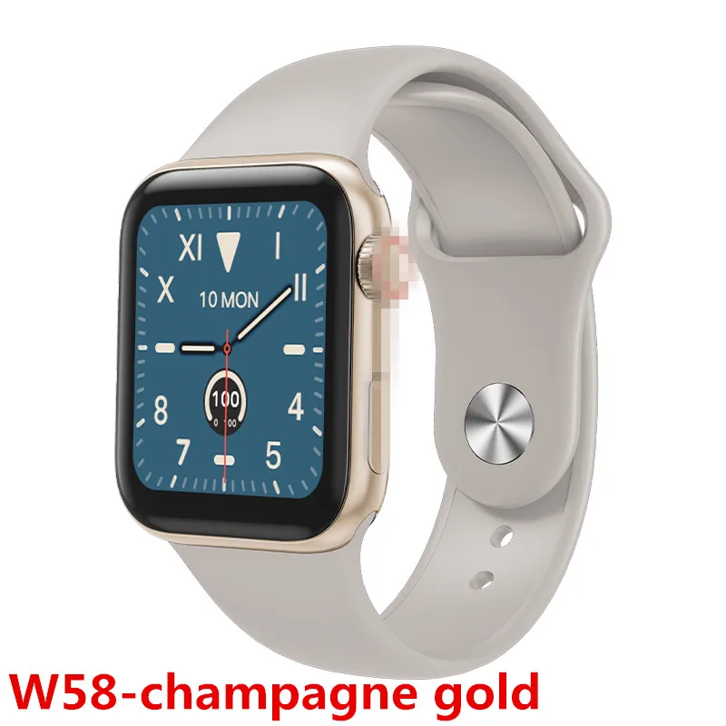 w58 gold AMYNIKEER IWO серия смарт-браслет Смарт-часы фитнес-трекер P4/W34/QW21/W58/F10 PK IWO 8 IWO10 IWO9 - Цвет: w58 gold