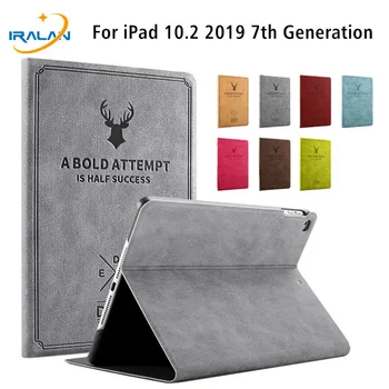 

Tablet Case for iPad 10.2 2019 Magnetic Stand Smart Cover for iPad 7 7th Generation PU Leather Cases for iPad 10.2 Case+Film+Pen