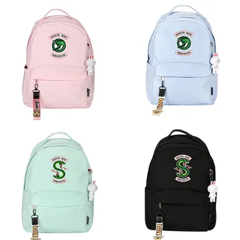 

Movie Riverdale Snake Logo Backpack Cosplay Student School Shoulder Bag Teenager Unsex Travel Rucksack Knapsack Satchel Laptop