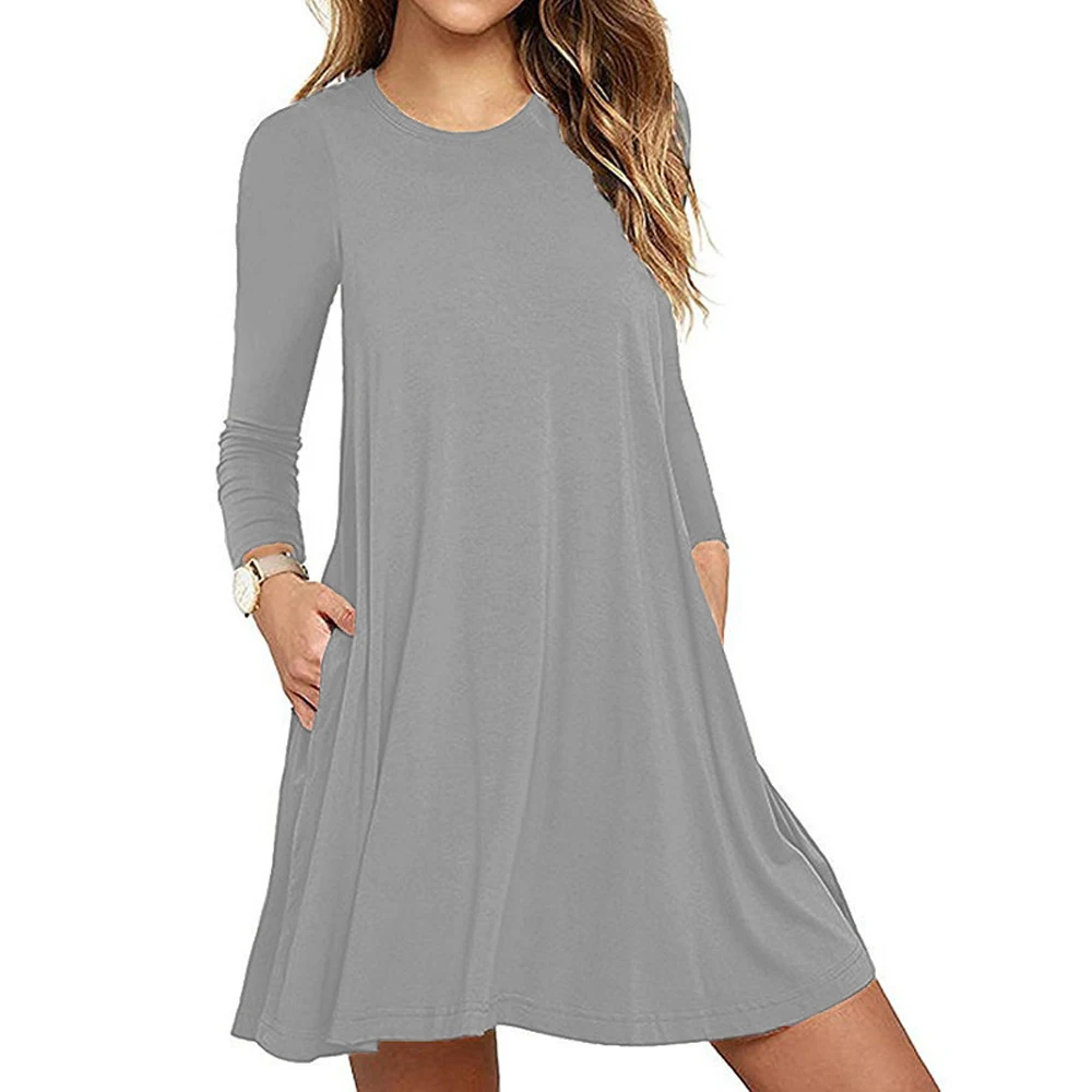 High Quality Fashion Women Black Blue Dress Summer Short Sleeve O-Neck Casual Loose Dress Female Street Plus Size Dress Vestidos