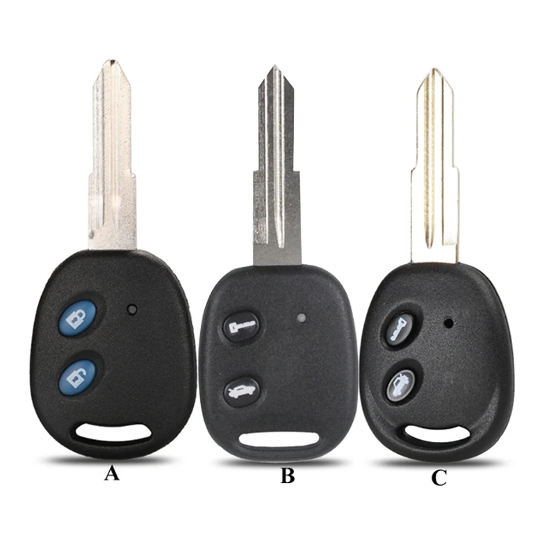 Jingyuqin 50 шт. дистанционный ключ оболочки для Chevrolet LOVA Sail Epica Lechi Spark 2 кнопки Uncut латунный ключ лезвие пустой Замена