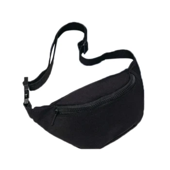 

Fashion Children'S Bag Waist Bag Chest Bag Coin Purse Snack Pack Women New Hight Quality Women Fanny Pack(Black)