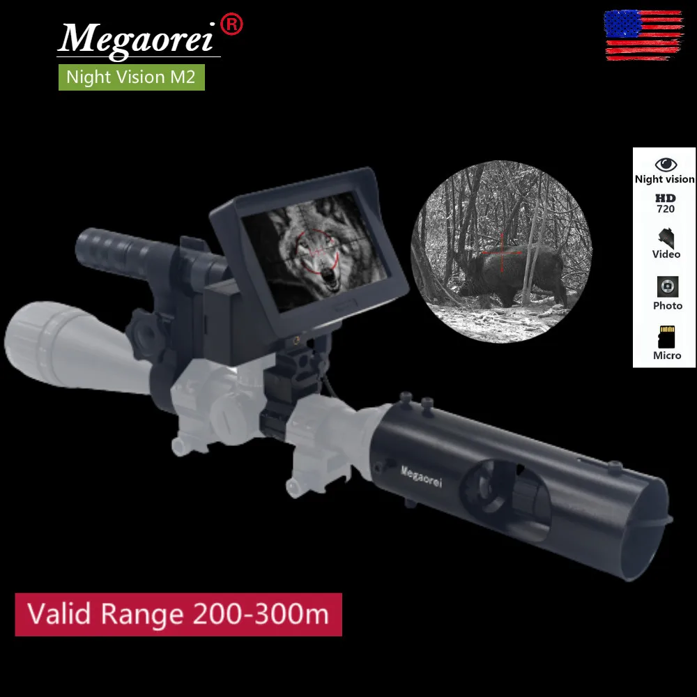

M2 DIY Digital Night Vision Scope with 850nm Riflescopes Hunting Camera 4.3 Inch Screen IR Flashlight Wildlife NV