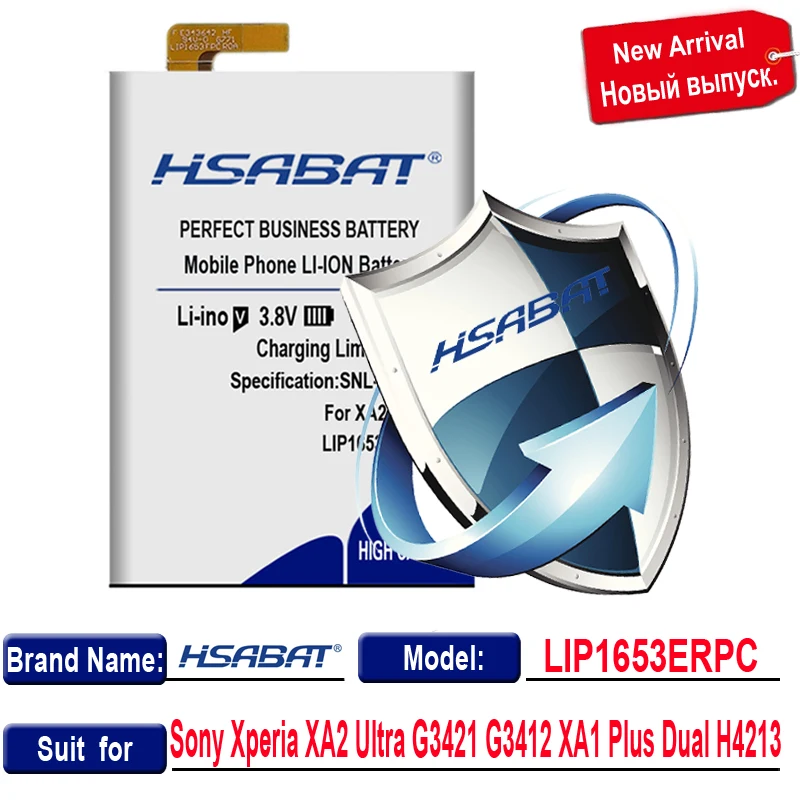 HSABAT 4300 мАч LIP1653ERPC батарея для sony Xperia XA2 Ultra G3421 G3412 XA1 Plus Dual H4213