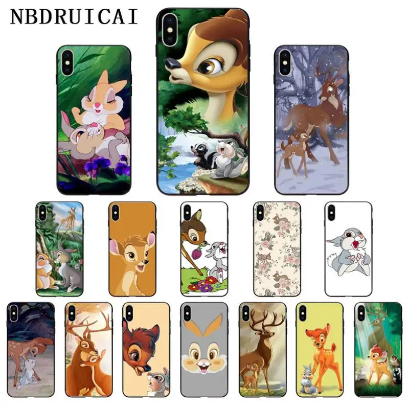 

NBDRUICAI Bambi Thumper Coque High Quality Silicone Phone Case for iPhone 11 pro XS MAX 8 7 6 6S Plus X 5 5S SE XR case
