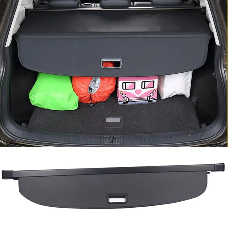 สำหรับHonda Fitสำหรับโฟล์คสวาเก้นVW Tiguan 2017 2020 Black Trunk Shadeด้านหลังCargo Cover Shield