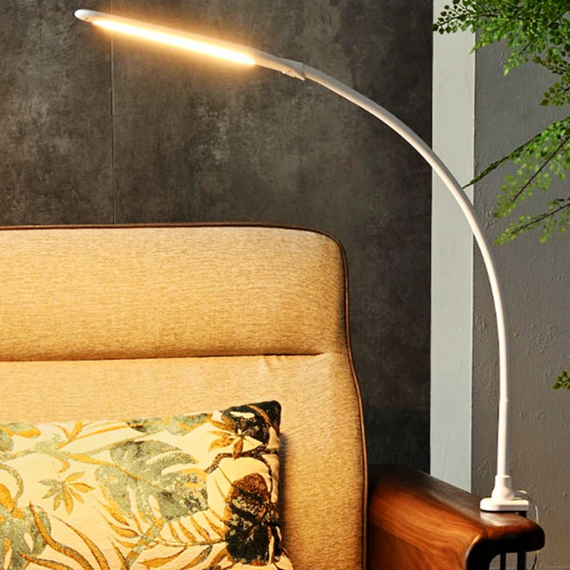  Long Arm Table Lamp Led Flexible Gooseneck Touch Dimming Desk Lamp Clip On Lamp For Reading Bedroom - 4000392399584