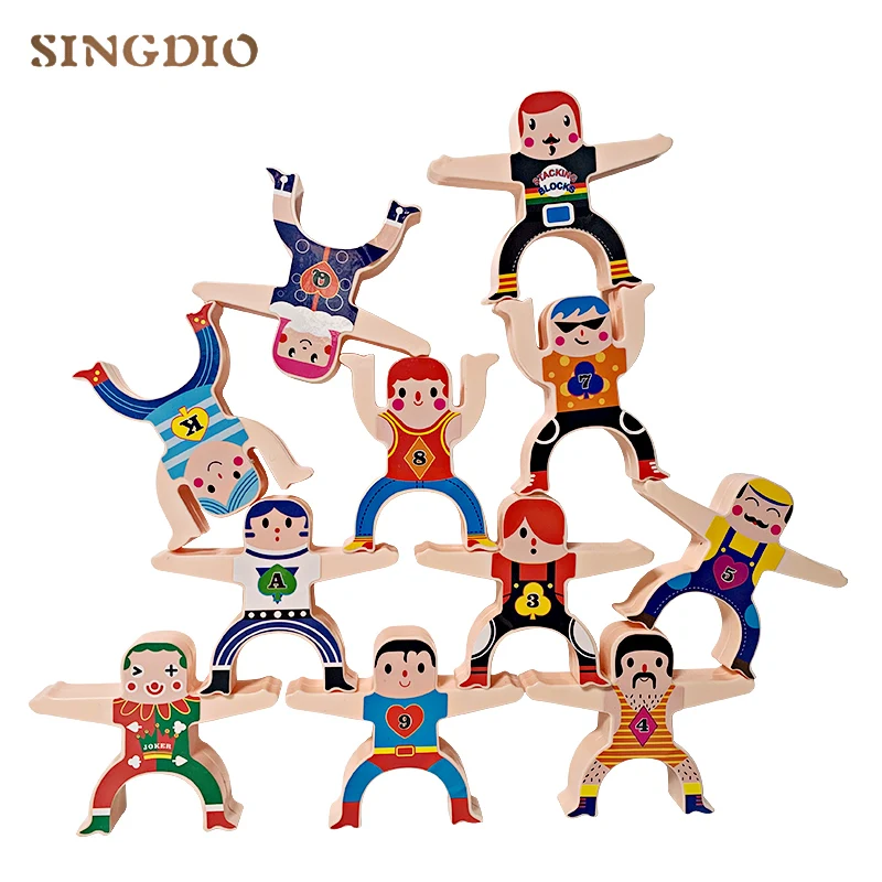 

Children's building blocks stacked high game decompression toys new child trem domino blocks set toy for educational kids