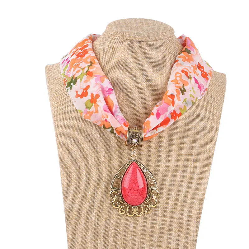Подвески RUNMEIFA ожерелья шифоновые ювелирные изделия шарф для женщин новая модная