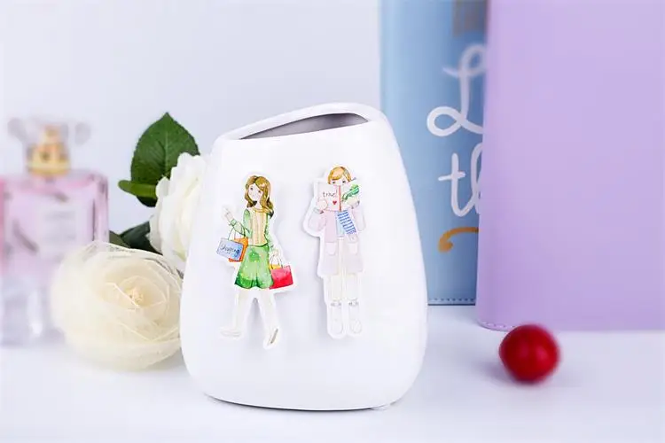 12 шт./упак. прекрасный мультфильм девочка-путешественница Стикеры DIY ремесло Scrarpbooking альбом мусор Журнал Планировщик декоративные Стикеры s