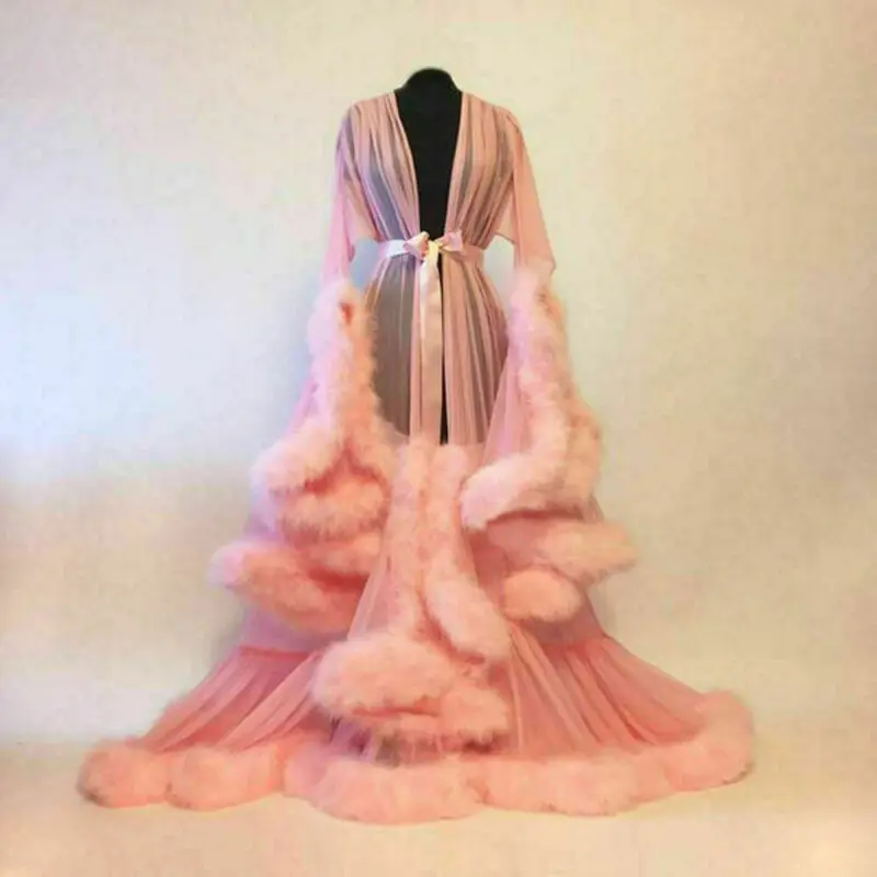 fur night dress