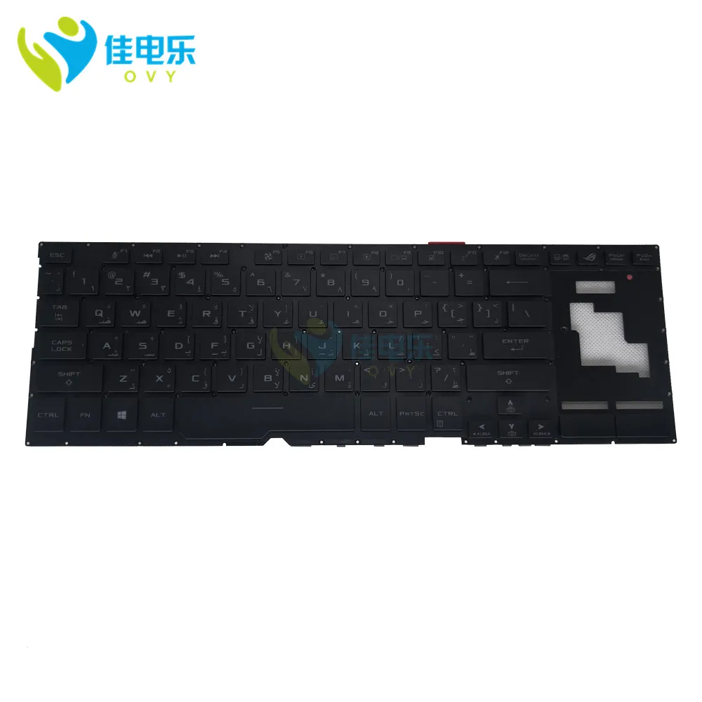Teclados para Asus Teclado do Portátil Árabe Substituição Zephyrus s Gx701g Gx701l Gaming Qwerty Teclados 0knr0 661ear00 Gx701 ar Rog - Imagem 6