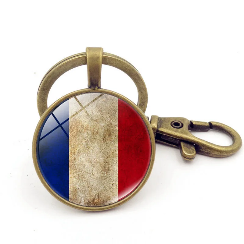 

Accessories Ireland National Flag Time Stone Keychain Pendant Metal Key Ring