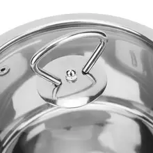 Кастрюля домашняя кухонная посуда бытовая многофункциональная нержавеющая сталь утолщенная емкость для молока кастрюля суп судно с крышкой сковородки