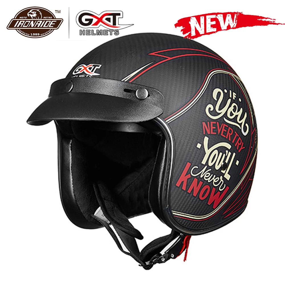 GXT мотоциклетный шлем из углеродного волокна Casco Moto Мотокросс Capacete винтажный