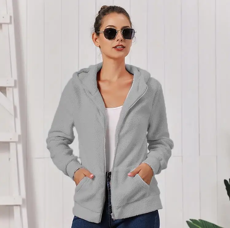 2019 зимнее женское пальто из искусственного меха теплые флисовые куртки Короткие