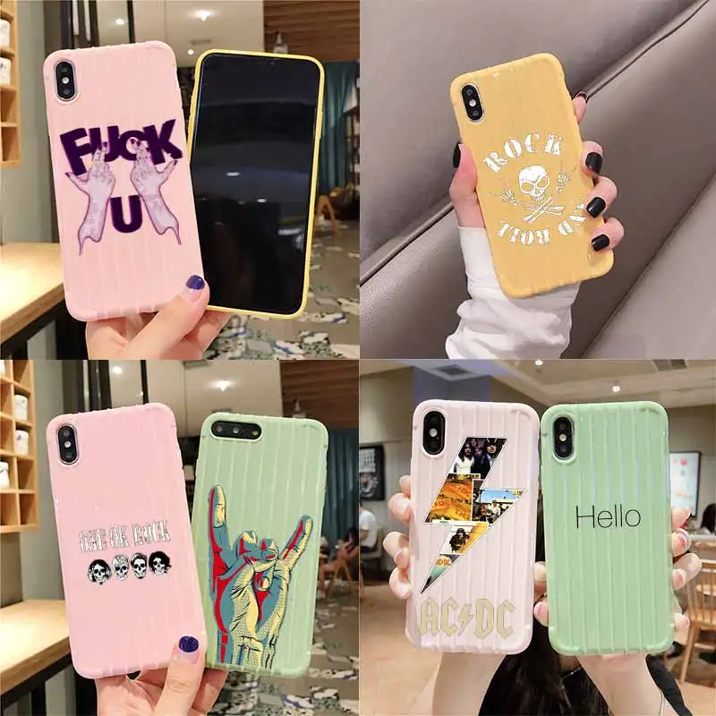 Рок-н-ролл на колесиках чемодан чехол для телефона iPhone 11 Pro Max X XS MAX 8 7 6S Plus |