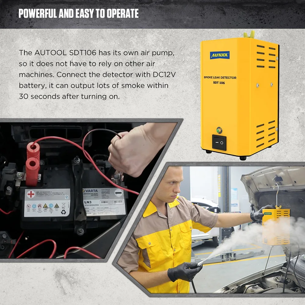 Автомобильный детектор утечки дыма AUTOOL SDT106 автомобильный диагностический для
