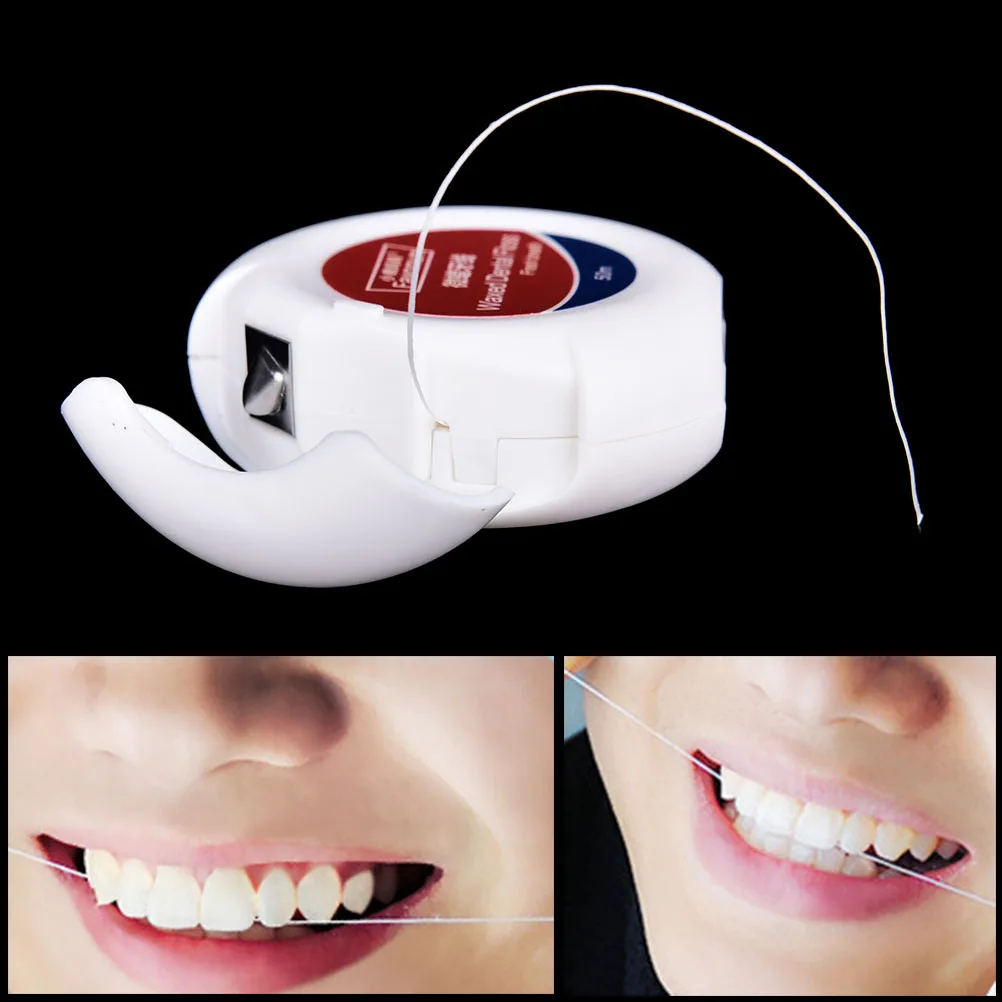 50M Micro wax Peppermint Floss Teeth Stick Oral Hygiene clean wire flavor Dental Flosser Interdental Brushes Toothpicks Pick