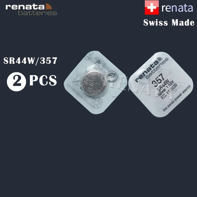 2 шт./лот Renata 357 100% оригинальный новый долговечный SR44W SR44 LR44 A76 L1154 357A AG13 швейцарский