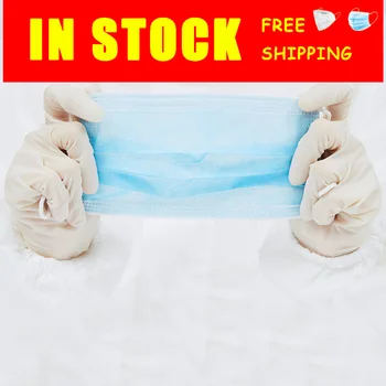 

Disposable Face Masks Protective Mask 3 Ply Filter Dustproof Nonwoven Elastic Earloop Mouth Face Masks