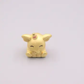 

Gold Jewelry Girl Heart 3D Hard Gold Charms Fine Charm Super Loving Unicorn 999 Gold Pendant Lucky Bead Lucky Gift