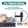 YIHUA 853AAA 1200W Preheating Soldering Iron Hot Air Gun Soldering Station  3 In 1 BGA Rework Station Phone Repair Tool 3