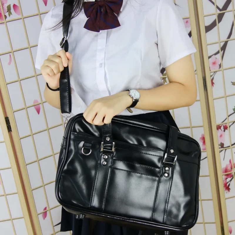 Японская повседневная школьная форма для японской средней школы универсальная сумка для косплея PU сумка на плечо, для студентов школьная сумка для книг дорожная сумка