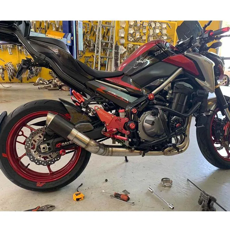 Z900 выхлопная система мотоцикла коннектор трубы глушитель наконечник весь комплект полная труба для Kawasaki Z900
