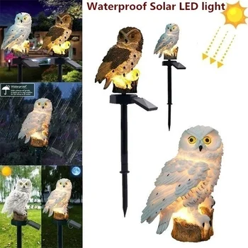 

1Pc Waterproof Solar Power LED Light Garden Path Yard Lawn Owl Animal Ornament Lamp Outdoor Decor Garden Statues