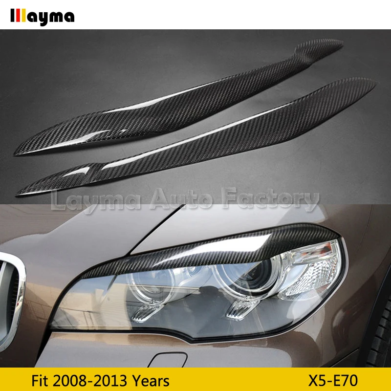 Автомобильные брови из углеродного волокна для BMW X5 35i 50i xDrive E70 2008 2009 2010 2011 2012 2013