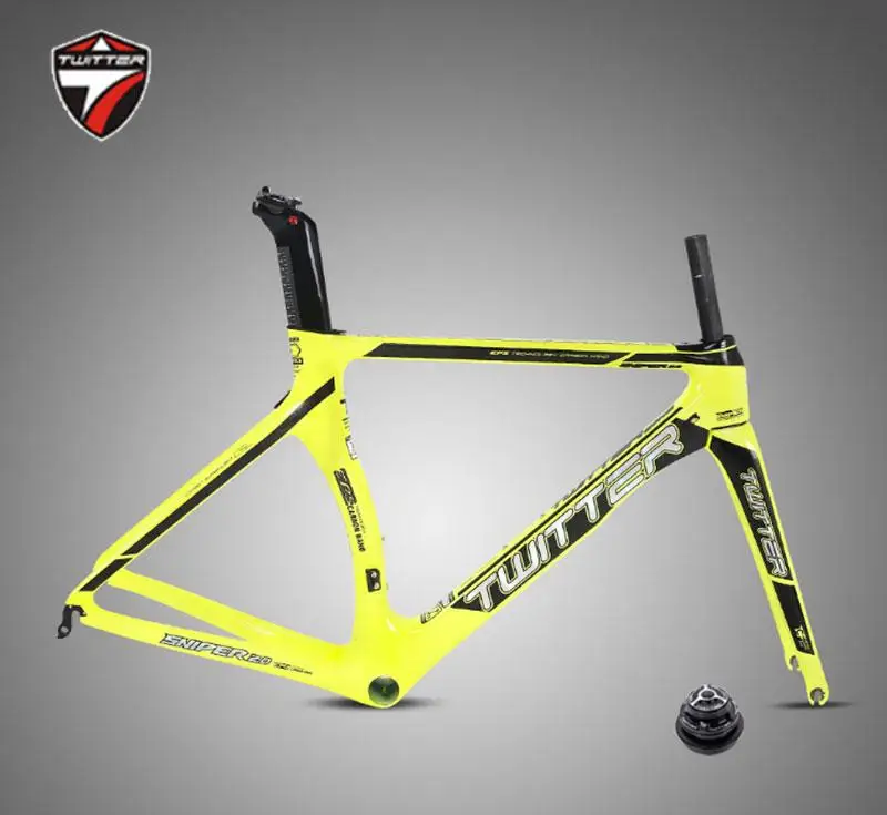 

700C Road Bike Carbon Frame TWITTER EPS Road Bicycle Sniper2.0 Cycle Racing Carbon Frame+Fork+Seatpost 18K Carbon Frame