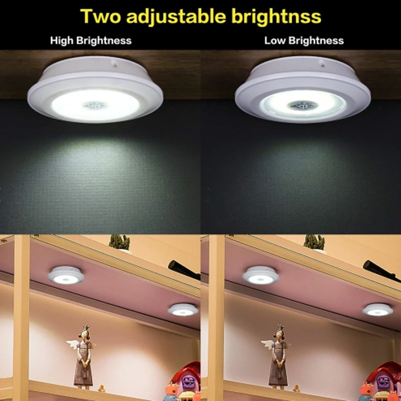 

Battery Under Cabinet Light Dimmable COB LED Closets Lights Wireless LED Remote Control Light Wall Lamp For Wardrobe