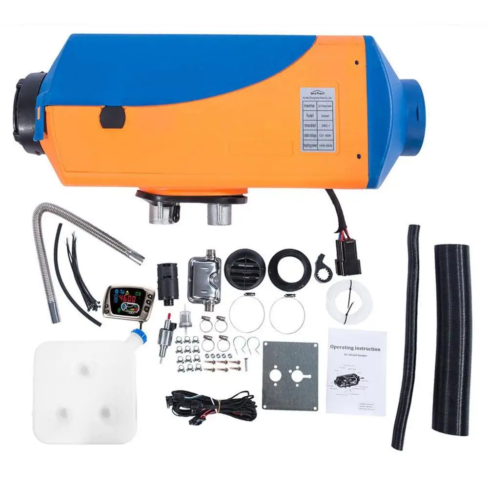 

007 5Kw 12V Car Diesel Heater Parking Heater Car Air Heater For Car / Truck General Air Heater Liquid Crystal Switch