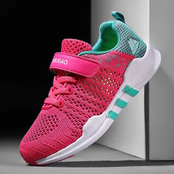 

HOBIBEAR Boy Sport Shoes Light Weight Big Children School Brand Shoe Summer Girls Shoes 4-12 Years Girls Running Shoe Size 26-38